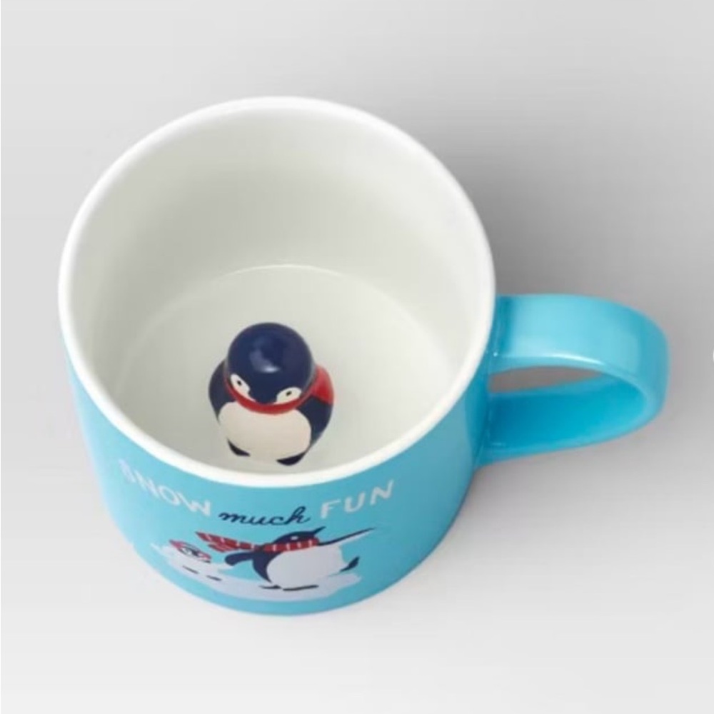 16oz Stoneware Snow Much Fun/ Christmas Penguin Mug - Wondershop